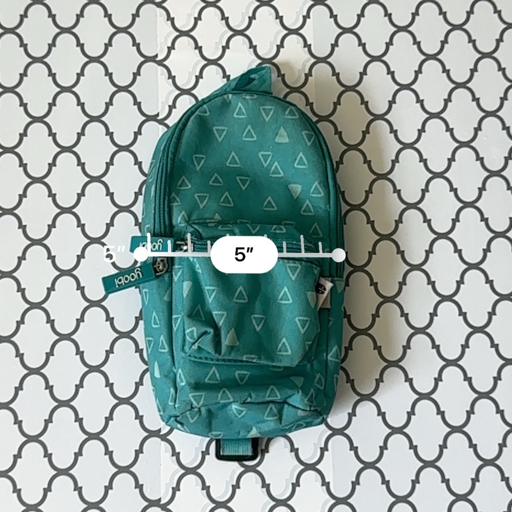 Teal Geometric Pattern Backpack